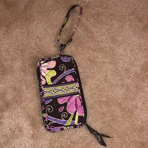 Vera Bradley zip around wristlet